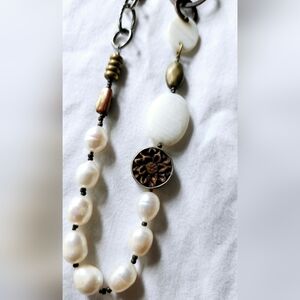 SILPADA sterling silver, pearl necklace